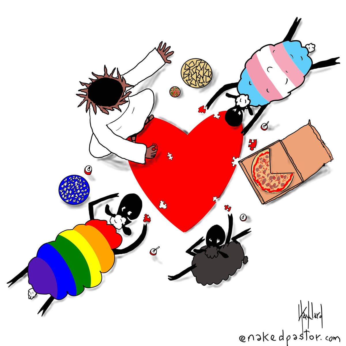 nakedpastor's tweet photo. My Puzzle of Love print is one of my most popular, and that makes me very happy! https://t.co/KrV8rAIJyT