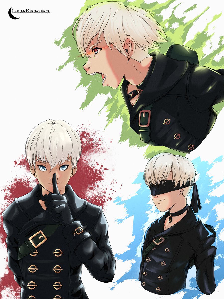 finished these! i feel like i learned a lot from these even if there are still some mistakes, though i can't believe i used over 100 layers on these. next is 2B. #NieRAutomata #NieR #9S #ニーアオートマタ