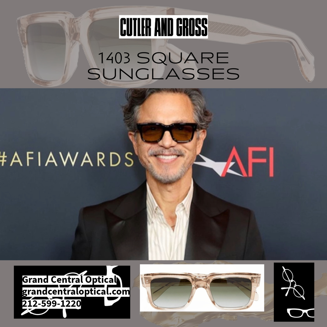 Since 1969, @cutlerandgross has been the go-to choice for luminaries in the spotlight, entrusting us with their vision. grandcentraloptical.com #1403SQUARESUNGLASSES
#cutlerandgross #grandcentraloptical #midtownmanhattan #NYC #AFIAwards #benjaminbratt #samedayglasses