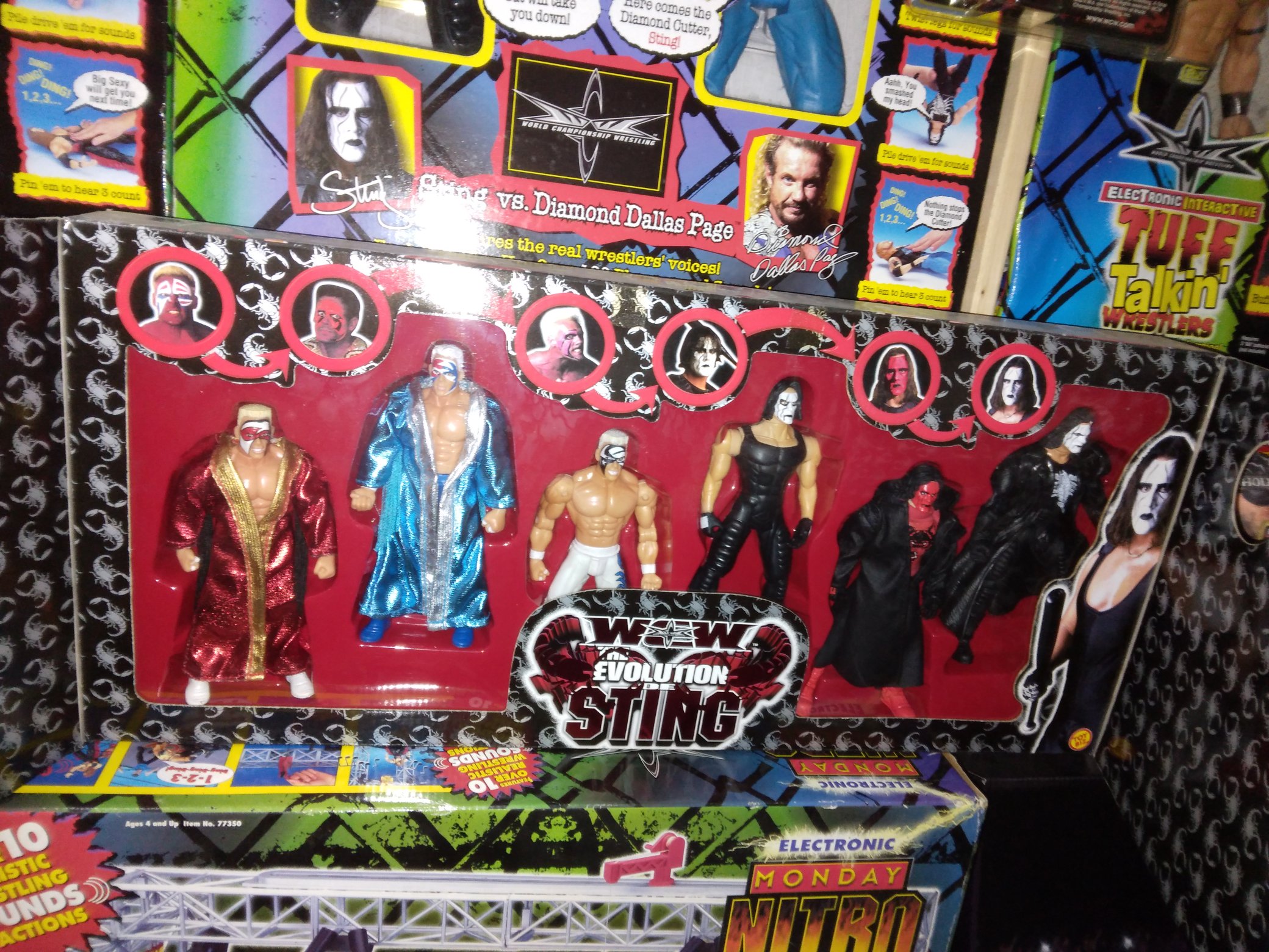 Wcw evolution sale sting action figures