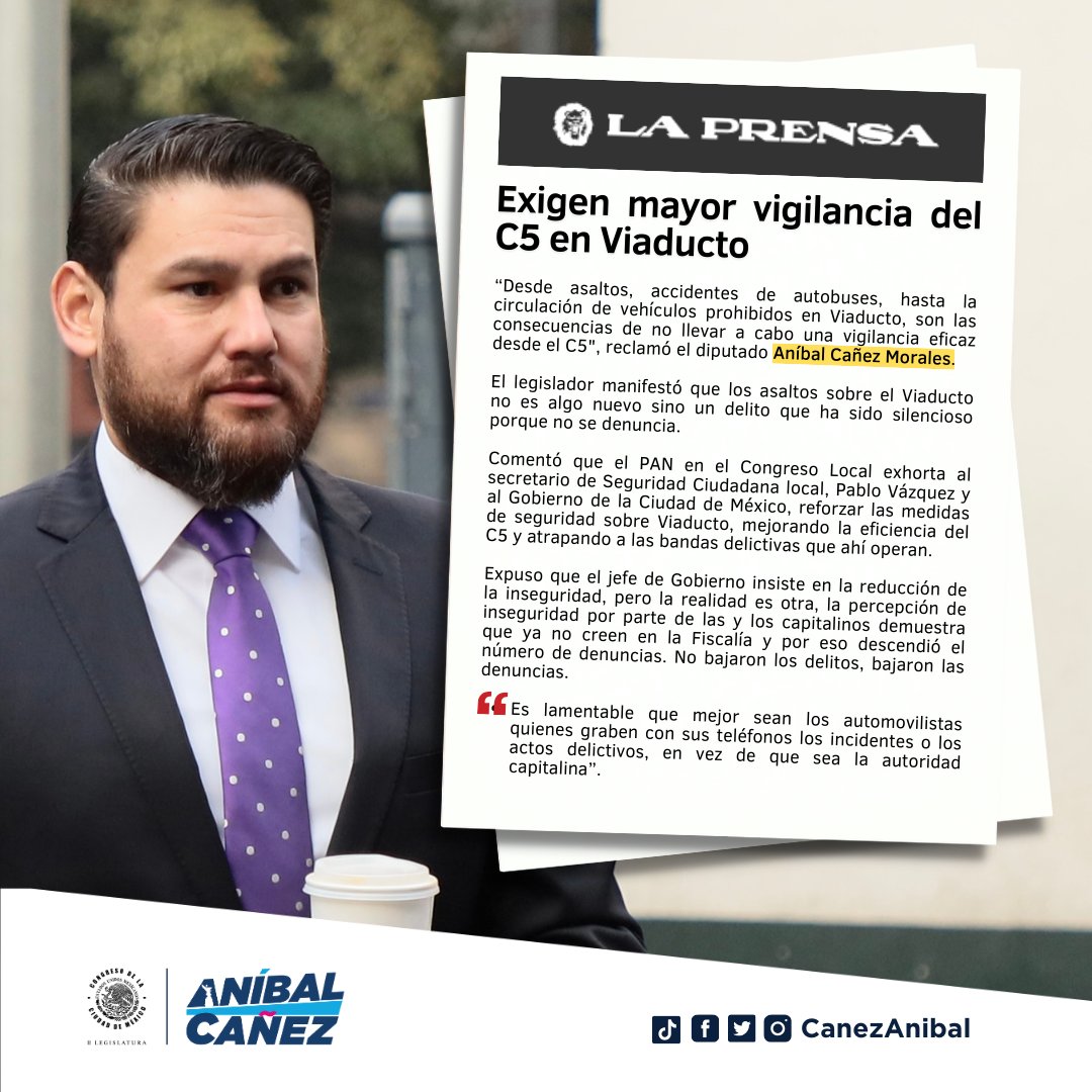 No bajan los delitos, bajan las denuncias en la #CDMX; esta es la realidad es que vivimos capitalinas y capitalinos. Asaltos son captados por teléfonos de automovilistas y no por el C5 en Viaducto.

🛡️ Urge reforzar seguridad. Vía <a href="/laprensaoem/">LA PRENSA</a>: la-prensa.com.mx/metropoli/dipu…
