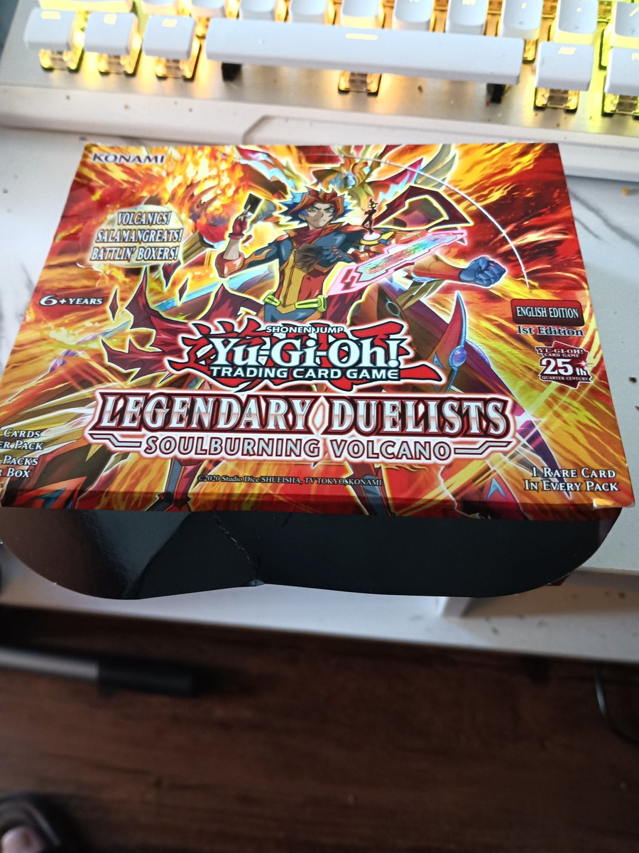 GymLeaderSpud's tweet photo. I did a thing and bought my first Yu-Gi-Oh booster box! https://t.co/hoPeZCQwNL