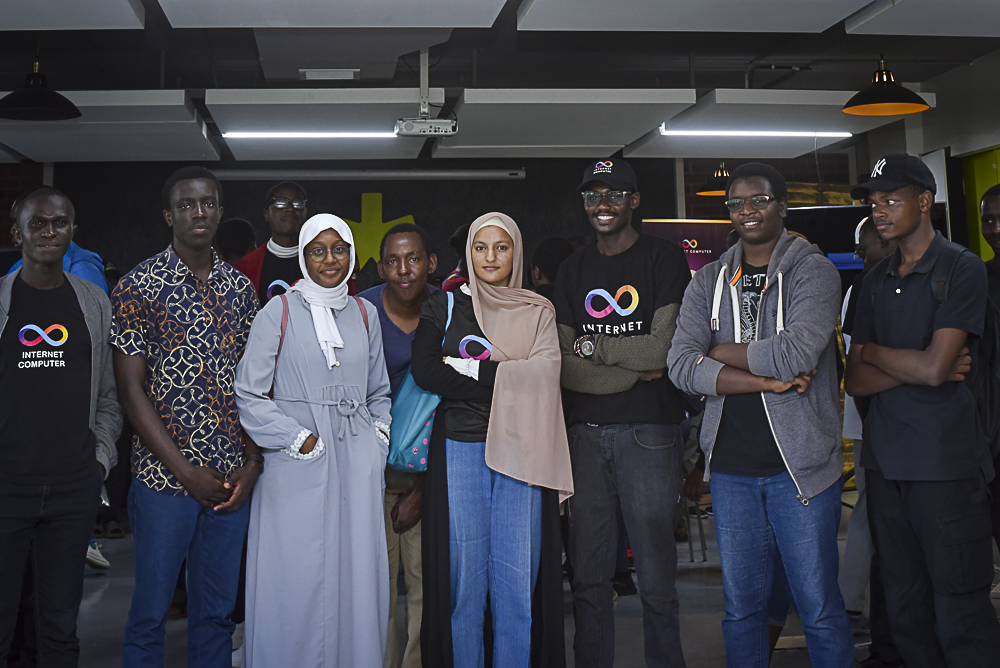 UUTechHub's tweet photo. What a week! 😱 Umma University Tech Hub team represented us at the ICP hackathon meetup, and they made it to the finals! East African techies unite! 🌍 Shoutout to our amazing team: @IntelliZaed, @KoweroSangra,@PhatymeHashim and Hannan Hussein. Let's rock the next battle! 🚀#ICP https://t.co/DPBsMofpjp