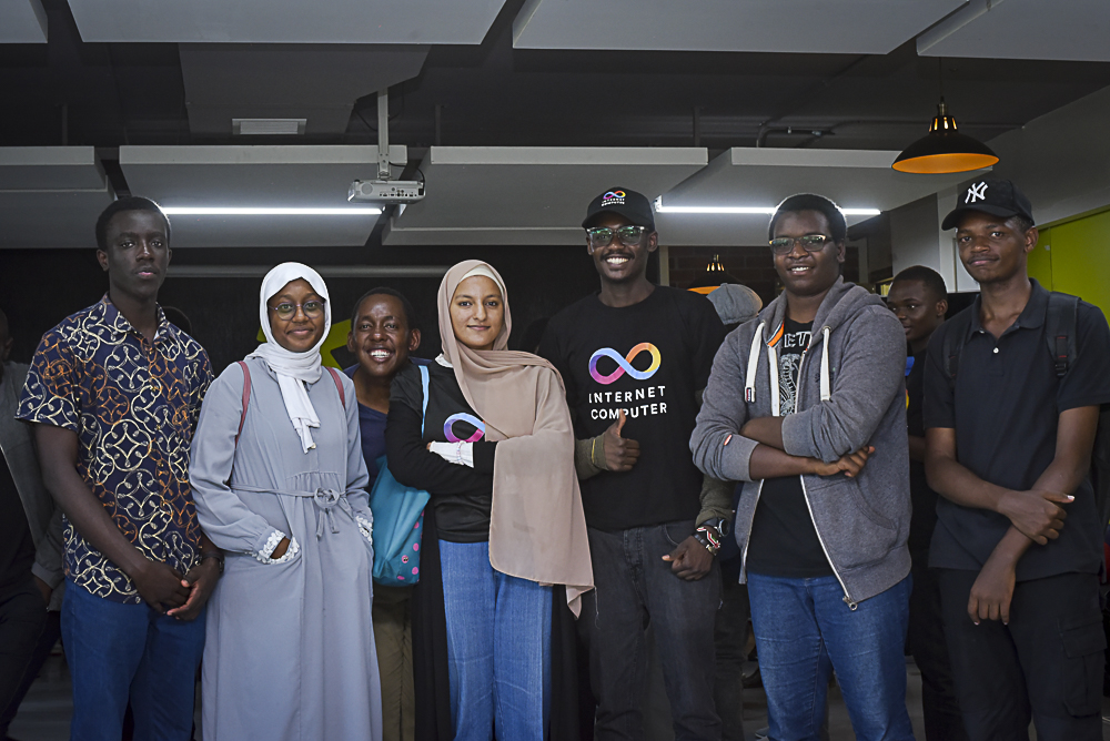 UUTechHub's tweet photo. What a week! 😱 Umma University Tech Hub team represented us at the ICP hackathon meetup, and they made it to the finals! East African techies unite! 🌍 Shoutout to our amazing team: @IntelliZaed, @KoweroSangra,@PhatymeHashim and Hannan Hussein. Let's rock the next battle! 🚀#ICP https://t.co/DPBsMofpjp