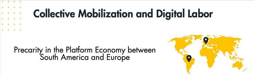 🌐 Exciting News! DiPLab 2024 seminars kick off with the webinar: 'Collective Mobilization and Digital Labor: Precarity in the Platform Economy between South America and Europe.' 🗓️ Date: Feb. 26, 2024 ⏰ Time: 🇧🇷 9:00-16:30 🇬🇧 12:00-19:30 🇫🇷 13:00-20:30 diplab.eu/webinar-collec…