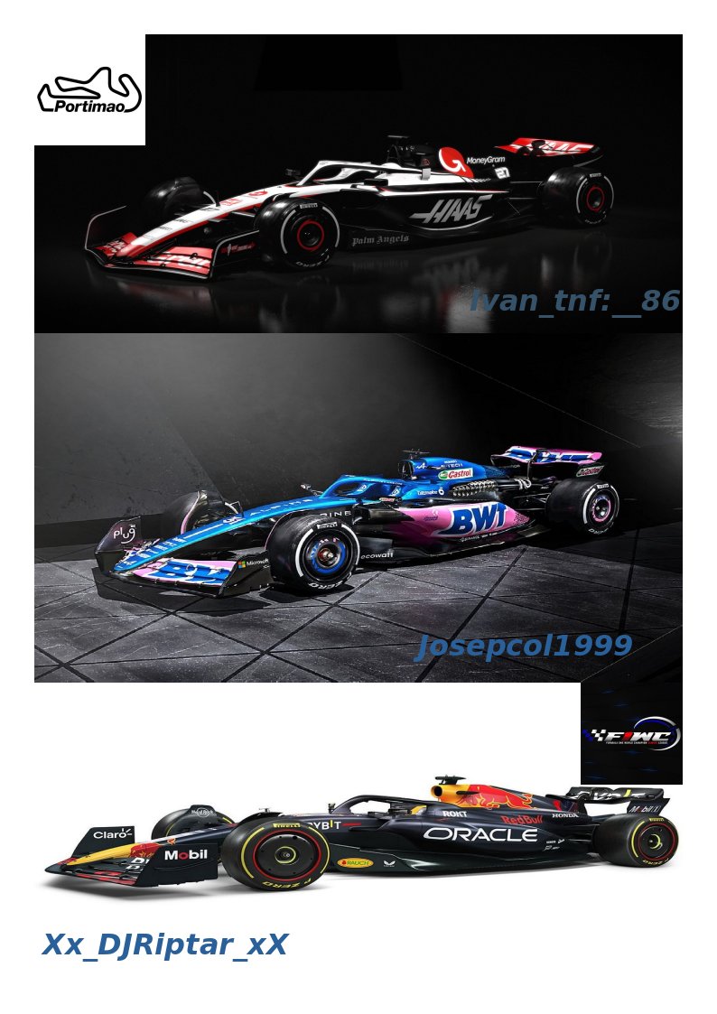 🏁DIA DE CARRERA🏁
🏎️F1
🏁PORTIMAO
🕥23:00
🧑‍✈️ <a href="/josepcol1999/">Josep</a> <a href="/ricardo_mc13/">Ricardo Muca</a> <a href="/ivan_tnf_86/">ivan_tnf_86 IM</a> 
📺twitch.tv/josepcol
🏆 <a href="/F1ClubWorldCup/">F1 Club World Cup</a> 
Si quieres ver la carrera en vista general
<a href="/angelillo154/">Angelillo154</a>