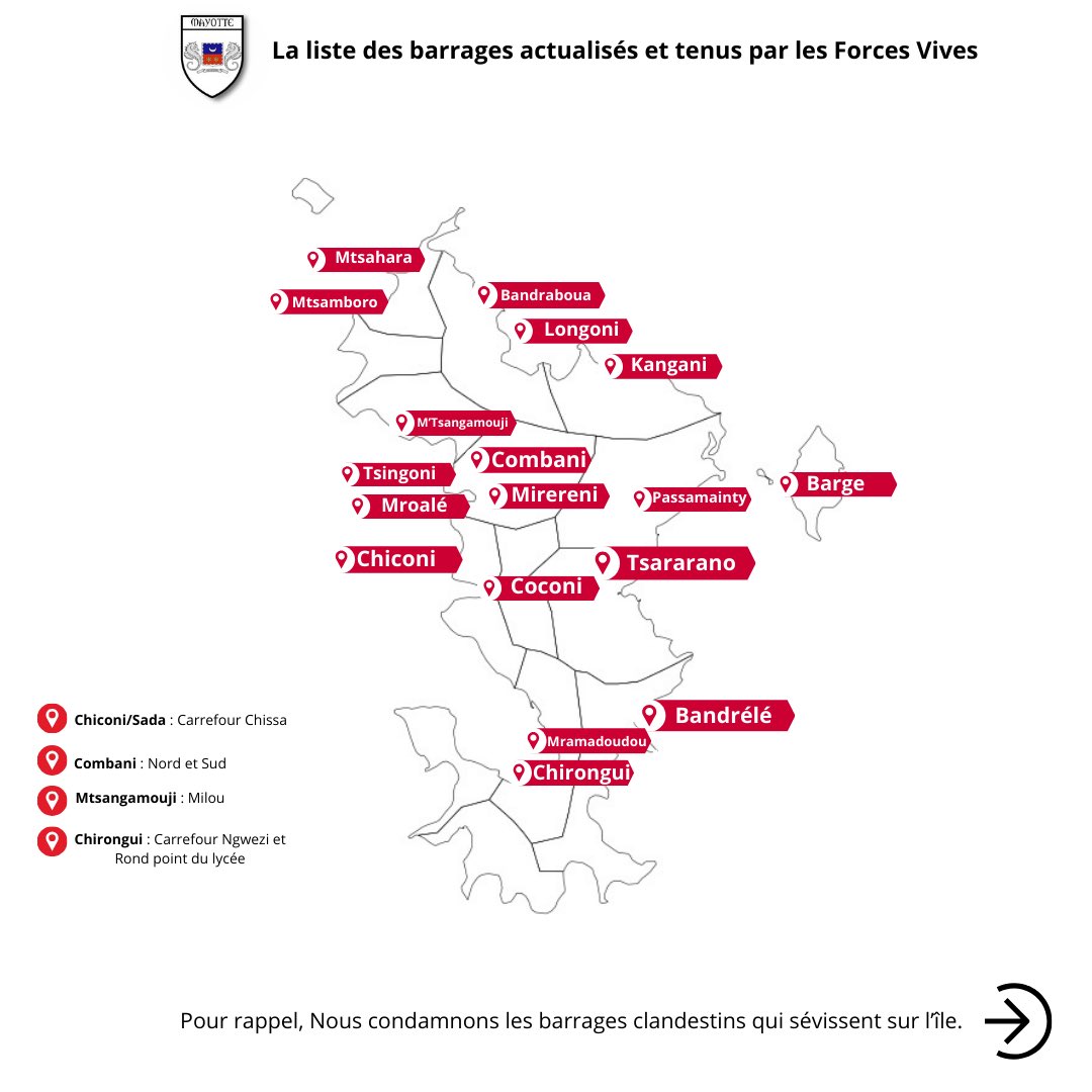 ForcesVives976's tweet photo. Le mouvement continu 🚨 #LesForcesVives #Mayotte https://t.co/fgjrdQgtmX
