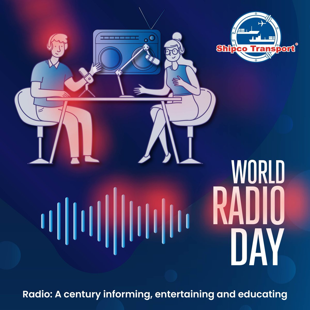 We proudly celebrate #WorldRadioDay : A century of informing, entertaining, and educating. Despite the rise of digital technologies, a radio still manages to connect people lacking internet accessibility.