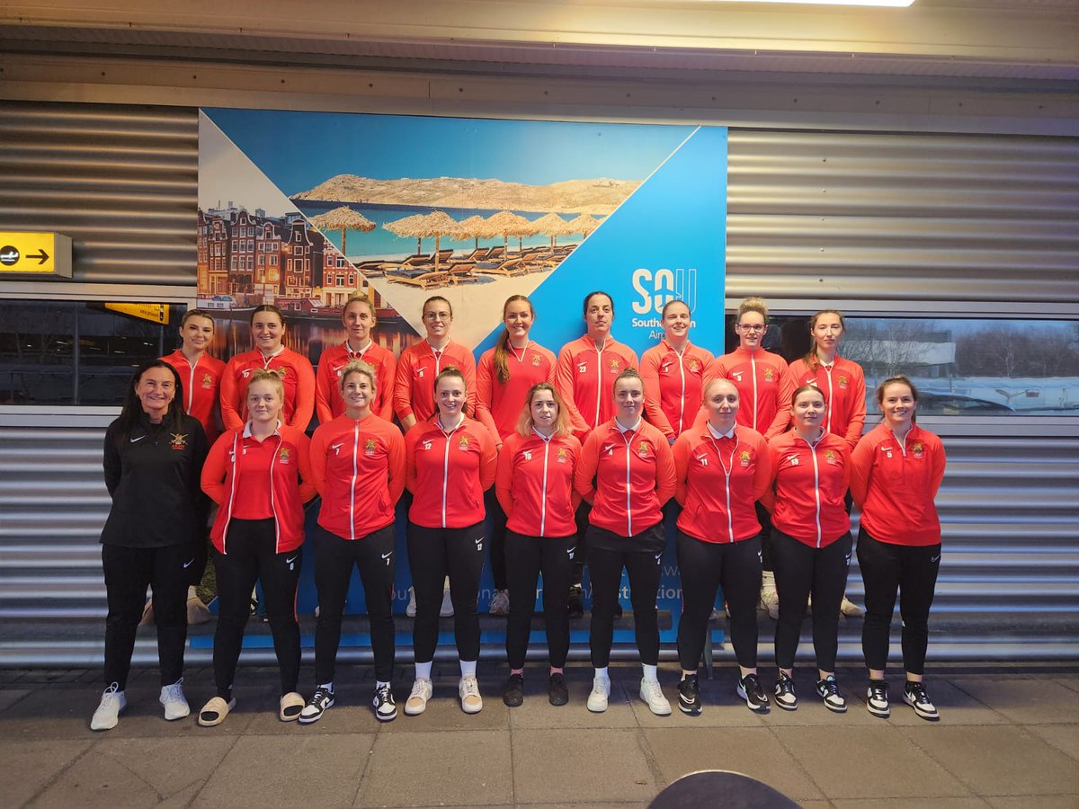 Our Womens Team are on their way to Jersey for their Southern Counties Cup tie against <a href="/JerseyFA/">Jersey Football Association 🇯🇪</a> Women.  The match kicks off Tuesday evening at 7.30pm in the Springfield Stadium.