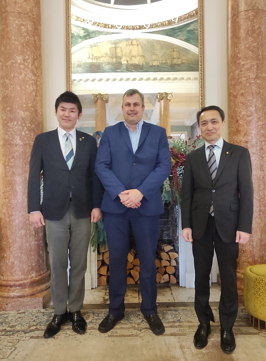 It was a pleasure to meet delegates from Maizuru - Portsmouth's sister city of 25 years. Here you can see Mr. KAMODA Akitsu, Mayor of Maizuru, Mr. Paul Playford, General Manager of the Queens Hotel and Mr. UEBA Kazuyuki, Chairman of Maizuru City Council.