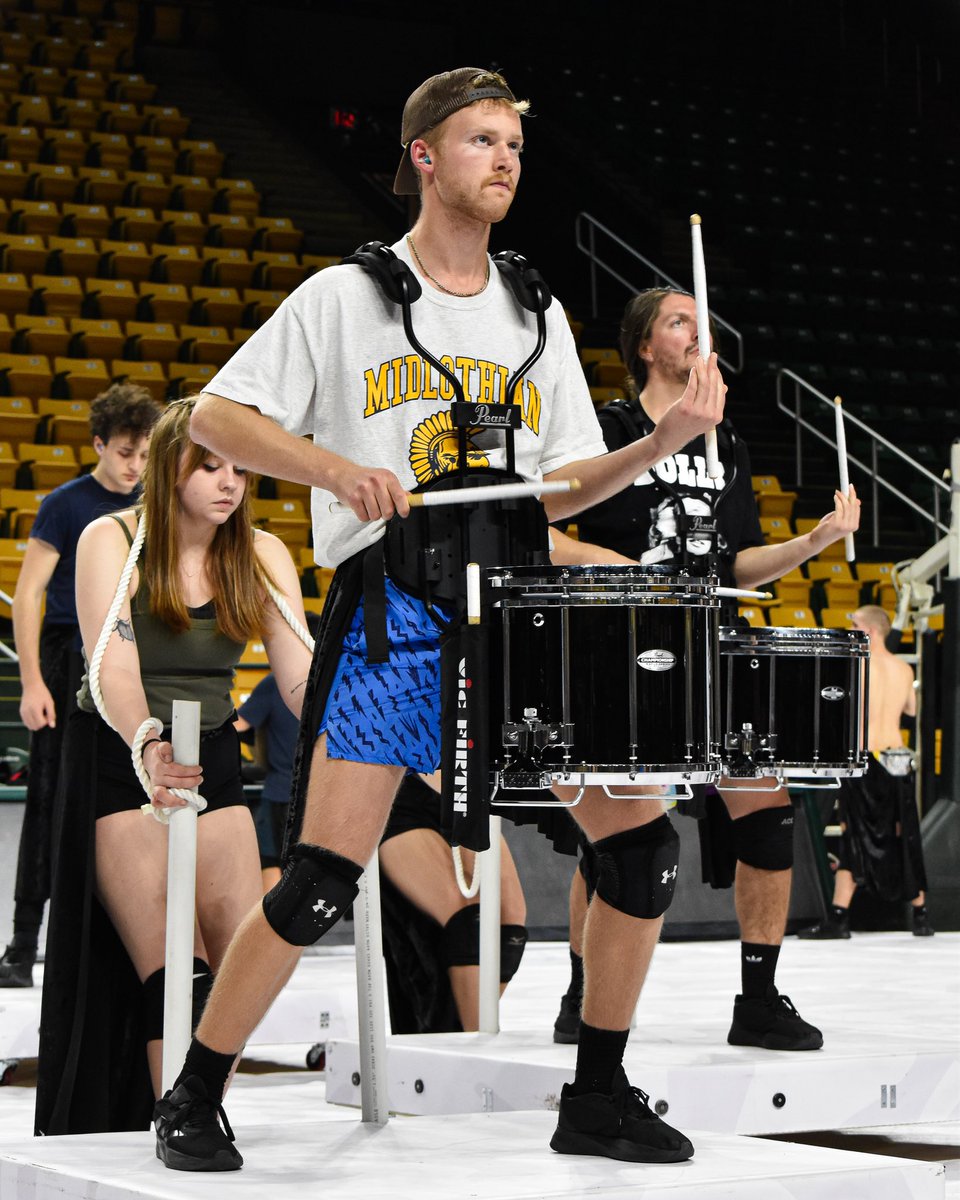 GMU_Drumline's tweet photo. Fresh out of an intense weekend of rehearsals at @eaglebankarena. We're hell-bent on making this first show unforgettable! 🔥

Show announcement coming Wednesday. https://t.co/w9xmJqvAAg