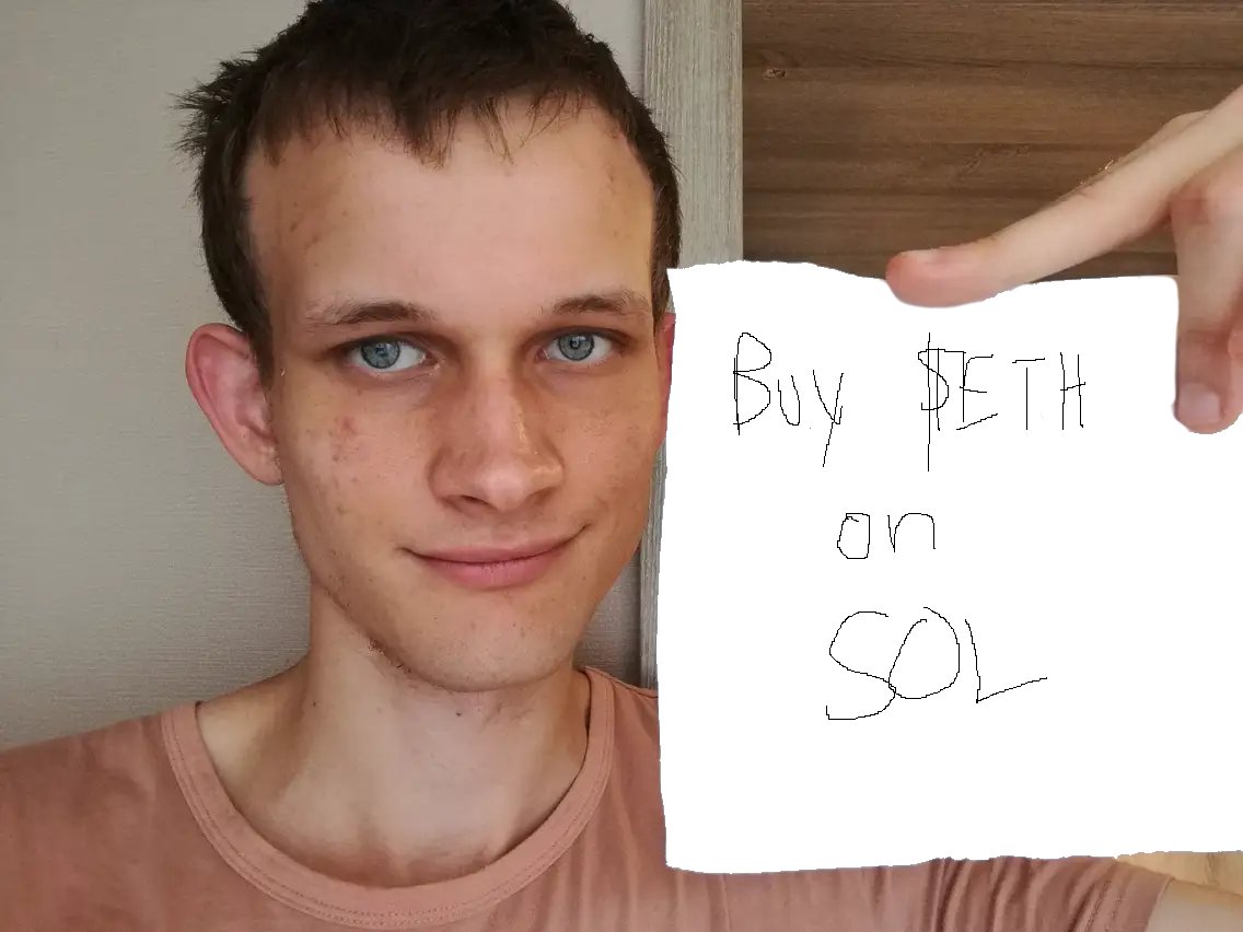 You heard him. Buy $ETH on SOL.