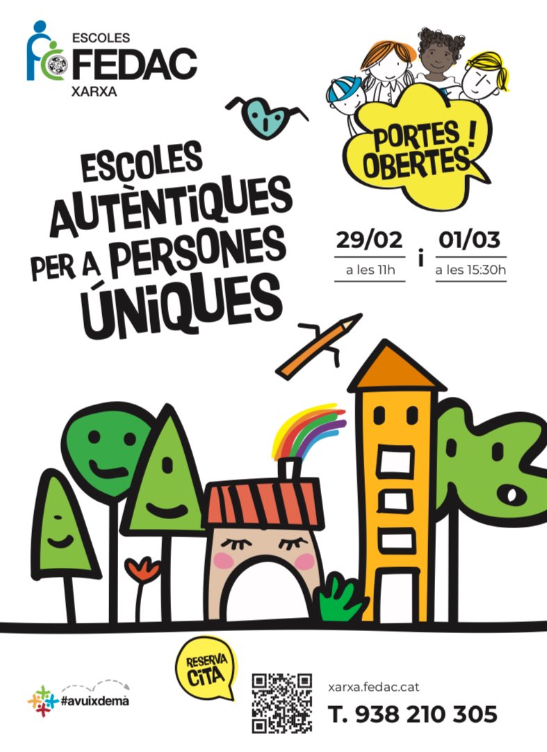 FEDACXarxa's tweet photo. Vine a veure l’Escola on els teus fills s’hi faran gran!
#somlatevaEscola
#passióxeducar #escolesautèntiquesxapersonesúniques
#obrimportesaltalent
#llardinfants
#infantil
#primària
#eso
#bat #batdual
#fp #fpdual #cfgm #cfgs
#hotenimtot
#berga #berguedà
@EscolesFEDAC https://t.co/hhyCzivS3x
