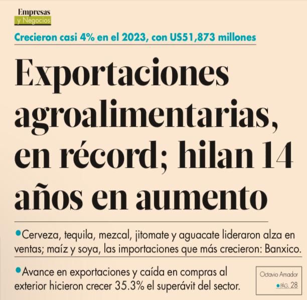 Claudiashein's tweet photo. El campo mexicano siempre se ha caracterizado por su alto nivel de producción para el consumo local e internacional. Los productos agrícolas son parte de nuestra identidad nacional. ¡Que vivan los que nos dan de comer!
📰🌐 https://t.co/ewWHn8aoEj https://t.co/v7LuAck5Vf