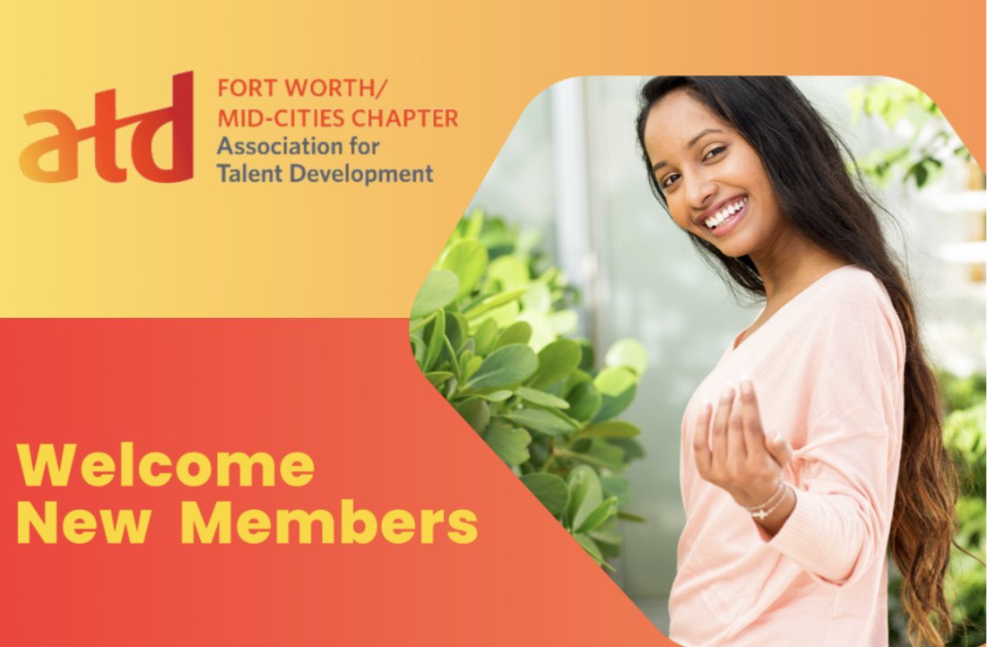 If you are new to the chapter or are a member but haven't been active lately, let's get (re)acquainted! We have lots of things happening in the coming months and would love to get you involved. Register Here: atdfortworth.org/event-5611666 Hosted by: Sharon Duong (VP of Membership)