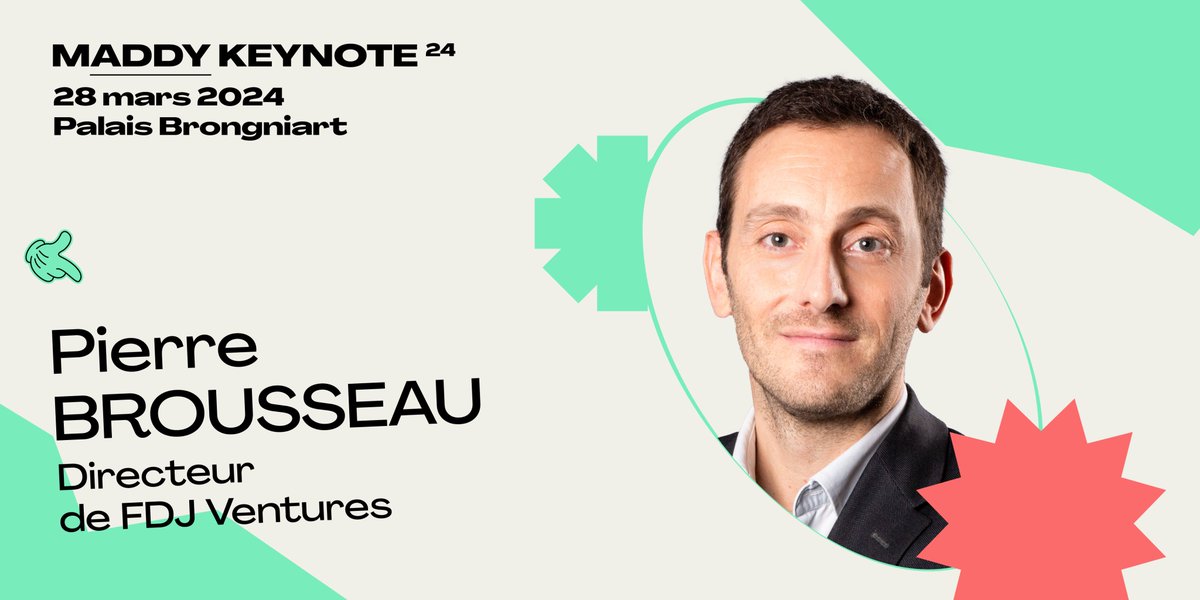Saviez-vous que <a href="/BrousseauP/">Pierre Brousseau</a>, Directeur de
#FDJVentures, intervenait à la #MKN24 le 28/03 ! 🎤 

✍️ Pierre a dirigé la privatisation de @FDJ, la plus grande en France depuis EDF en 2005. 💪

🔗 Pour prendre votre place pour la #MKN24 :  maddykeynote.com/fr