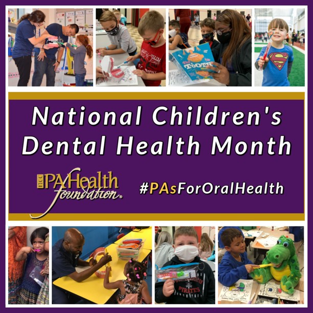 February is National Children’s #DentalHealth Month. PAs & PA students, apply for a $2,500 outreach grant to promote good #OralHealth: bit.ly/3JpRiXH

#NCDHM #PAsForOralHealth #OralHealthisHealth #PAsDoThat #CertifiedPA #PAEducator #PAStudent #TeethMatter #KidsTeeth