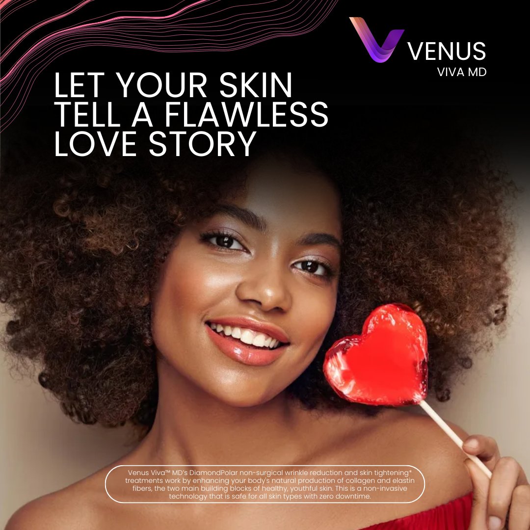 Love is in the air, and so is flawless skin! With Venus Viva™ MD treatments, your clients can embrace a radiant love story. Let their skin narrate a tale of perfection featuring cutting-edge NanoFractional Radio Frequency. Safe for all skin types. bit.ly/VenusVivaMD