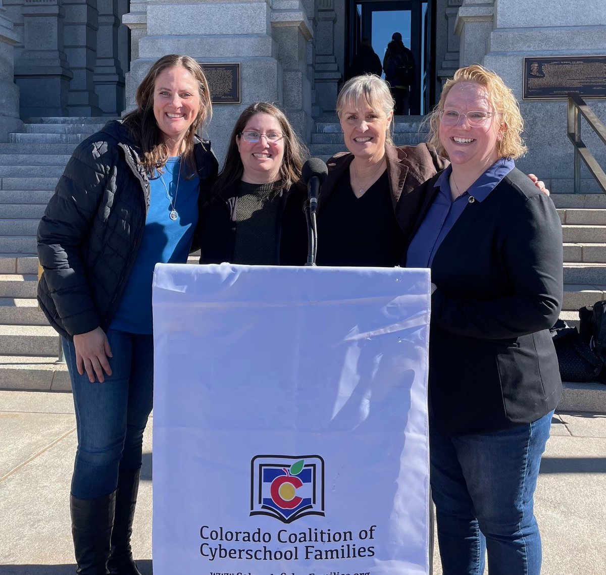 Last week our Board President Letrisha Weber was in Colorado for @CO_CyberFams Capitol Day. A big shout out to the team there for hosting a fantastic event! #ITrustParents #SchoolChoice #OnlineLearning