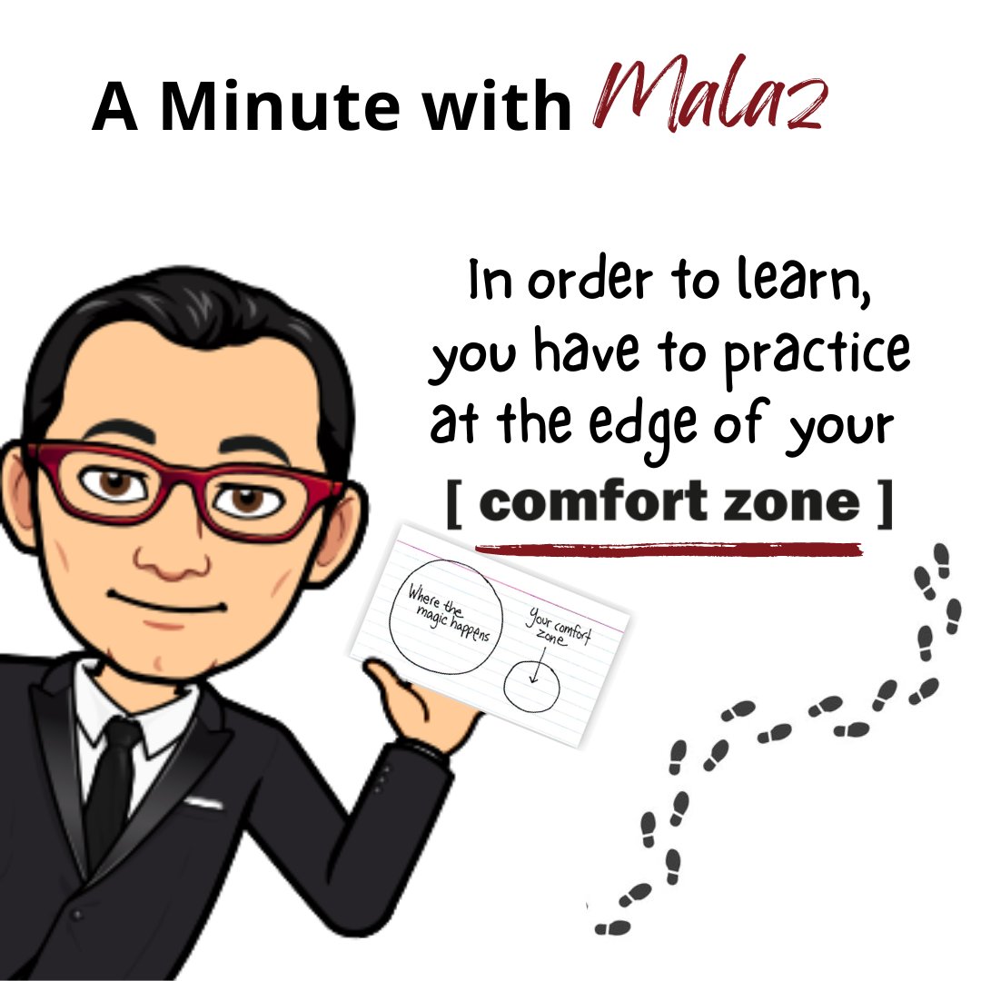 🌟 Ready to level up your learning game? 💪 Step out of your comfort zone and into the realm of growth! 🚀 Remember: true learning happens when you push your boundaries and embrace the challenge. 💡 

#Learning #AgileMindset #ChallengeAccepted #MinutewithMalaz📚🔥