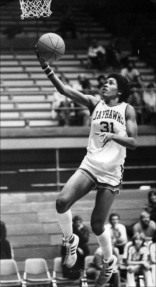 Let us all remember Lynette Woodard, who (in my mind) is actually the all-time scoring leader in women’s college basketball with 3,649 points during her four-year career at Kansas. She later became the first woman to play for the Harlem Globetrotters. Her record is not
