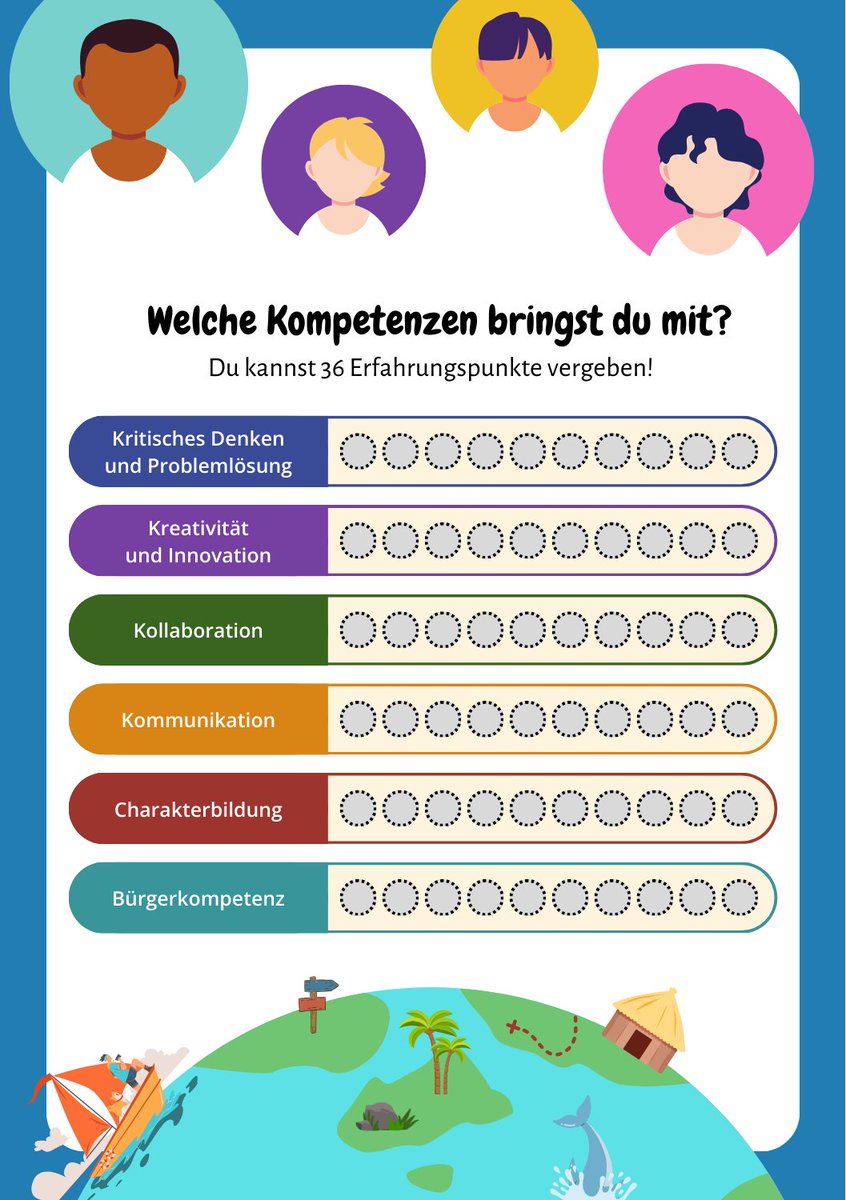 margomius's tweet photo. Gruppenbildung nach 6C-Kompetenzen 🌟
Mit dieser spielerischen Methode habe ich heterogene Gruppen für eine Projektarbeit rund um KI bilden lassen und bin begeistert, wie gut es geklappt hat 🤗
Anleitung und Material hier im Thread 🧵
#twlz #OER #moodlebande #KI #futureskills https://t.co/QQkK1vcmlf