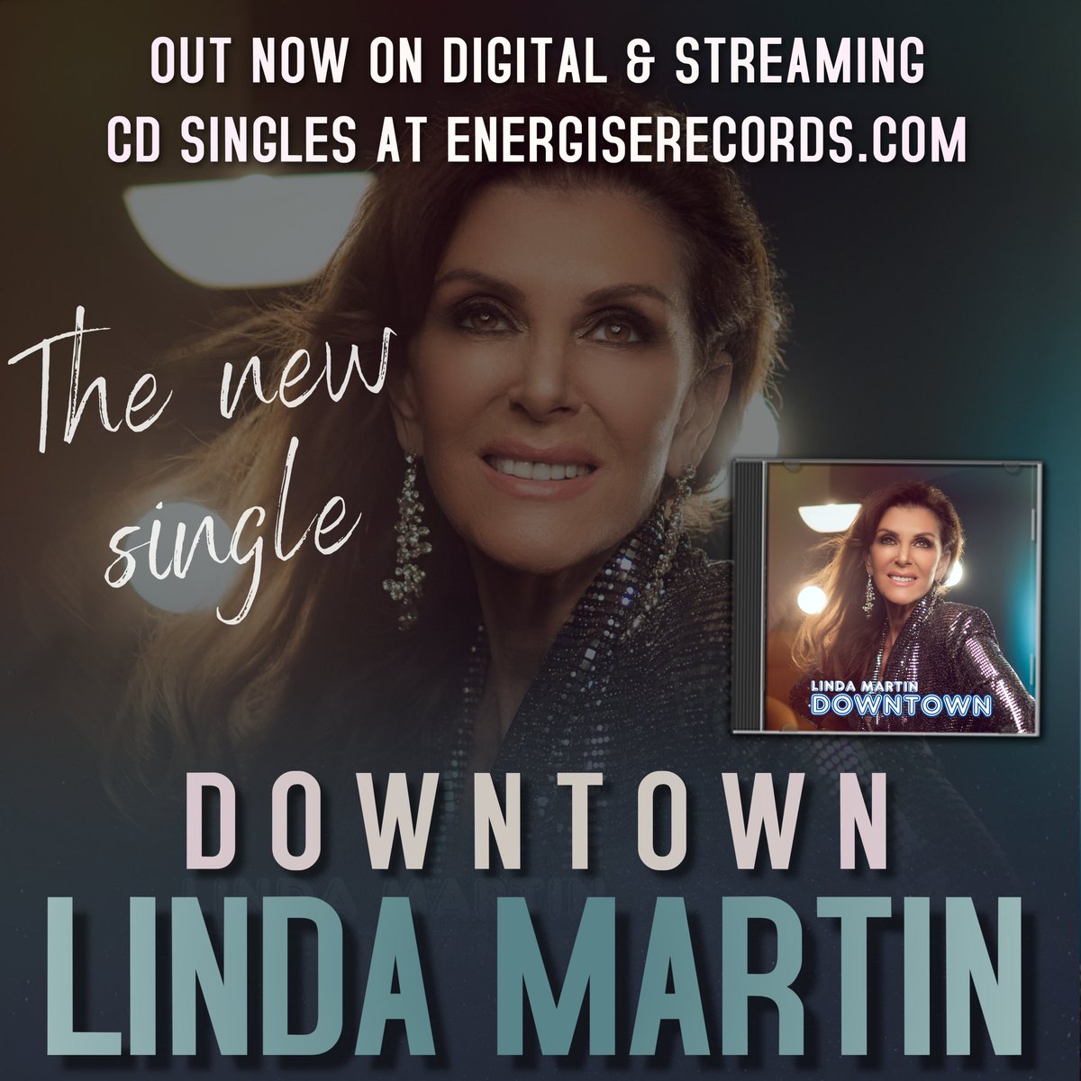 Eurovision winner Linda Martin released her stunning rendition of the classic Downtown a few weeks back - it’s available globally to download and stream, with CDs available direct from energiserecords.com #eurovision #lindamartin #ireland #pop #downtown #popmusic #dancefloor