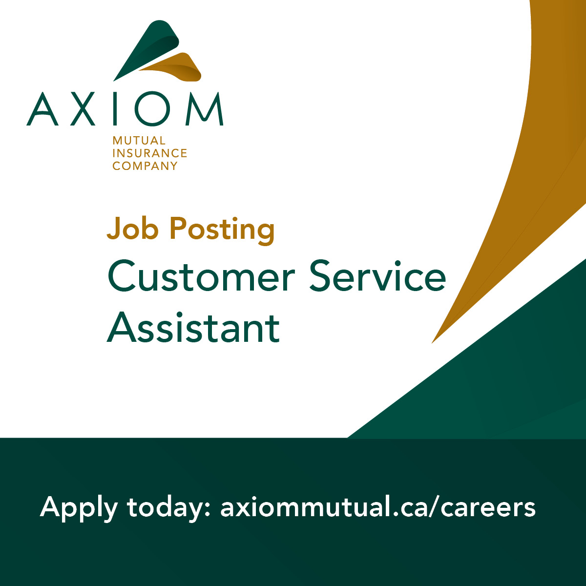 WE'RE HIRING!
Are you a motivated, self-starter with customer service experience?? We are looking for a detail-oriented individual to join our team!

Check out the job posting & apply today!

🔗 axiommutual.ca/careers/
#mutualinsurance #werehiring #InsuranceCareer #ApplyNow