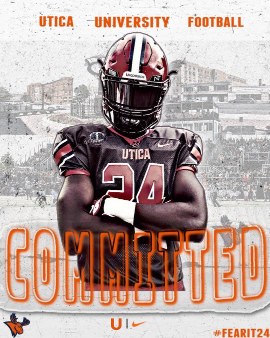 Following an excellent discussion with @CoachFaggio and the Utica coaches, I am honored to have been granted blessing to complete my remaining four years of my academic and athletic career at Utica University. #utica_football #FearTheMoose #Uncommon #UticaGuy