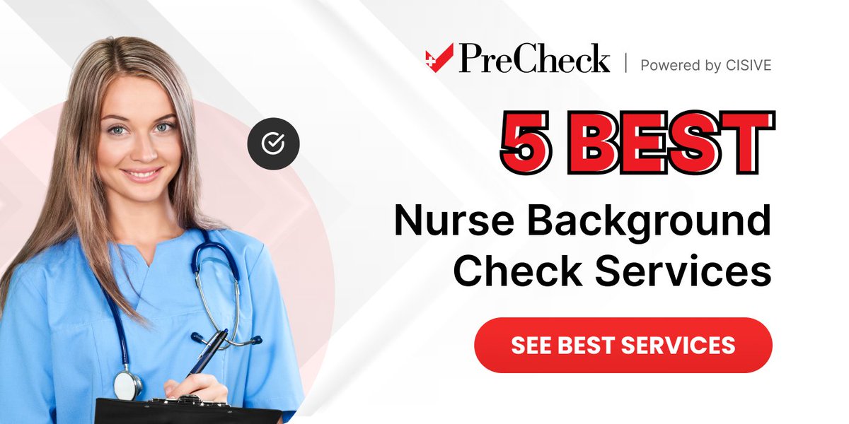 ✅ Hiring the most qualified #nurses and 🛡 protecting your patients begins with comprehensive #backgroundchecks.

Check out the top 5 background check services for nurses below! 👇

🔗 ow.ly/wAr050QAlcf

#NurseRecruiting #NurseStaffing #HealthcareHR #HealthcareRecruitment