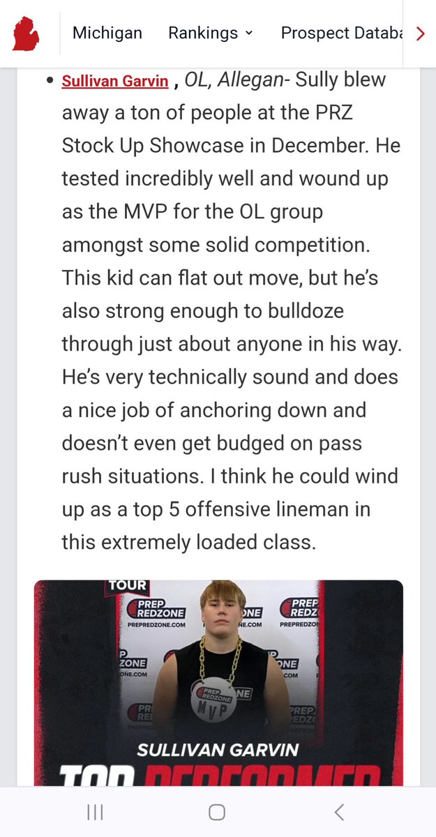 sullyg74's tweet photo. Thank you @PrepRedzoneMI for the write up! Hope to impress many this year!
@PlayBookAthlete
@CoachTMendelson
@Coach_Bostad
@TheDZone
@Coach_AHiggins
@CoachLeedsIU
@CoachWillAhrens
@CoachZenner
@CoachLT39 https://t.co/BfMNlBmKLF