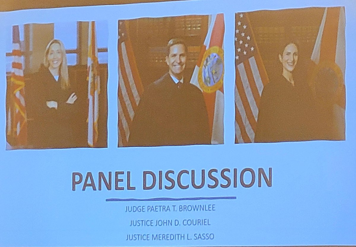 RLivelyPhD's tweet photo. Fantastic panel discussion at  the Florida Court Personnel (FCP) Institute. #FCP2024 #Florida https://t.co/rpNtO79N5R