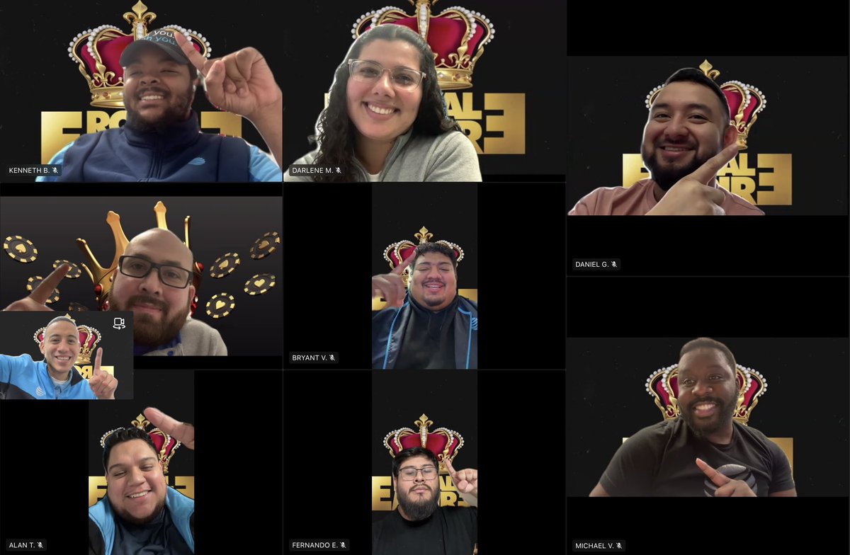 King_JMontano's tweet photo. Can’t express how much I love our weekly calls! @Kennyatt98 @GlobalAlanT @MartinSalgadoVA @FerET09 @DanielGL92 @Michaelveli22 @Dm299c Thank you all for coming in everyday &amp; giving it your 200%‼️ You guys are the true leaders our frontline. Let’s take this to the🔝 #RoyalEmpire👑 https://t.co/oBo0p9Esuv