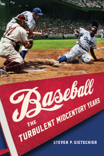 sabr's tweet photo. Congratulations to @SGietschier, whose "Baseball: The Turbulent Midcentury Years" by @UnivNebPress was selected as the winner of the 2024 #SABR Seymour Medal for best baseball book of the past year! He'll be honored at upcoming @NineConference in March: https://t.co/z93xCbyxUd https://t.co/ONO7yUIeeH