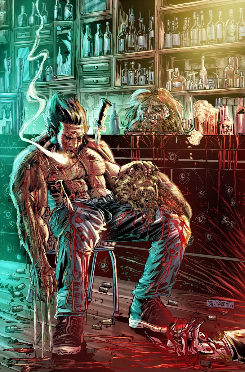 bill_desenha's tweet photo. WOLVERINE’s vs SABRETOOTH 
( Com as cores do grande @marcosrocha.art )

Treta de Bar fica no Bar!!

#billscarpittiarts #wolverine #wolverinepet #logan #dentesdesabre #sabretooth #marvel #barfight #xmen #marvelcomics https://t.co/vNX7KlDFyB