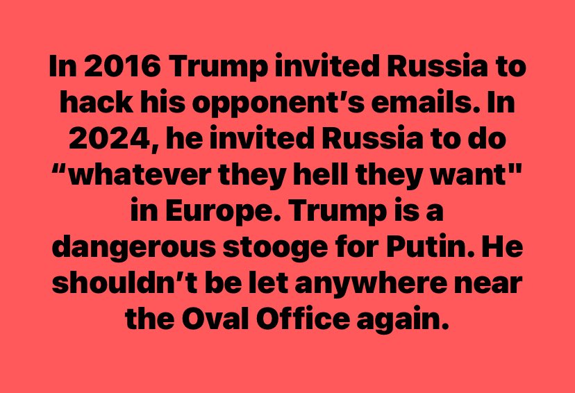 Trump is a Russian ASSet. #PutinsPuppet #TraitorTrump