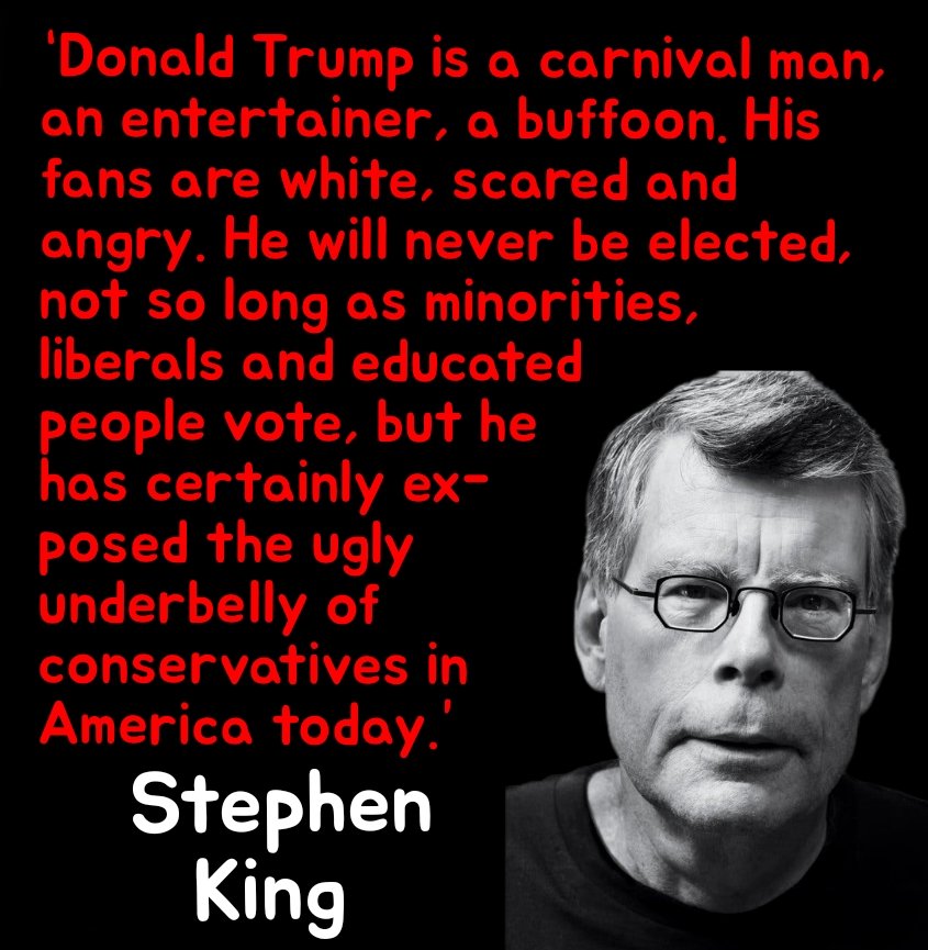 If you agree with Stephen King, then leave a 💙 and retweet