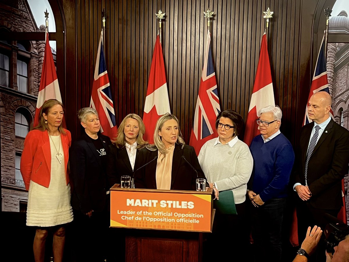 OFLabour's tweet photo. OFL President Laura Walton reaffirms that we will not leave any worker behind. Ford needs to assure workers that he won’t pursue another baseless appeal and ensure adequate sector-wide funding for those workers that have yet to negotiate a Bill 124 remedy. 

#OnLab #OnPoli https://t.co/koRnZQqX73