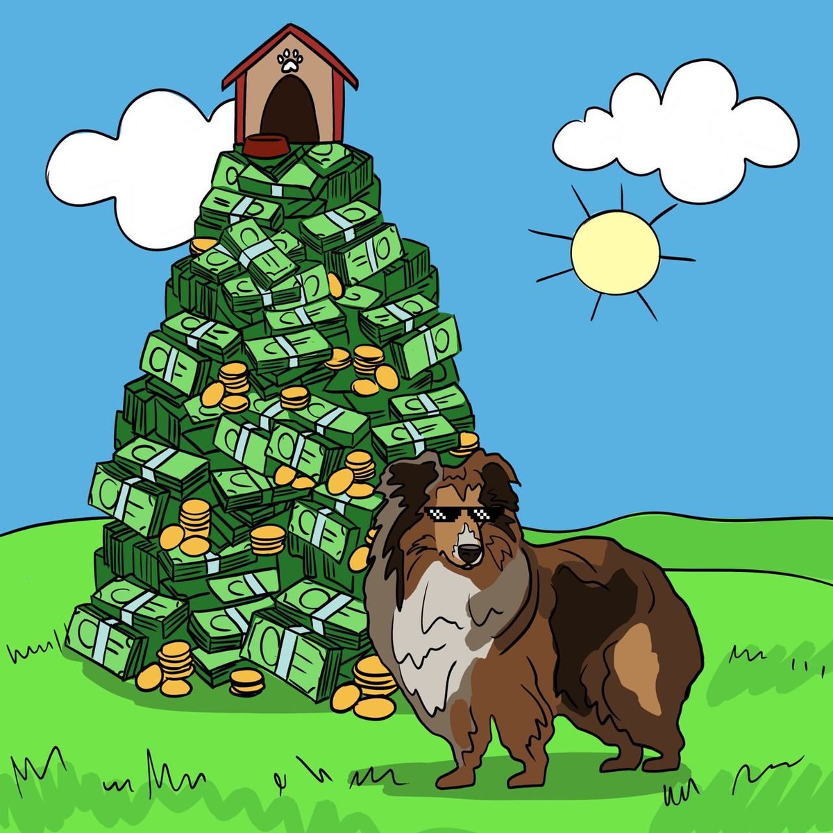 Lassies home is at 1B

We are bringing $Lassie home.