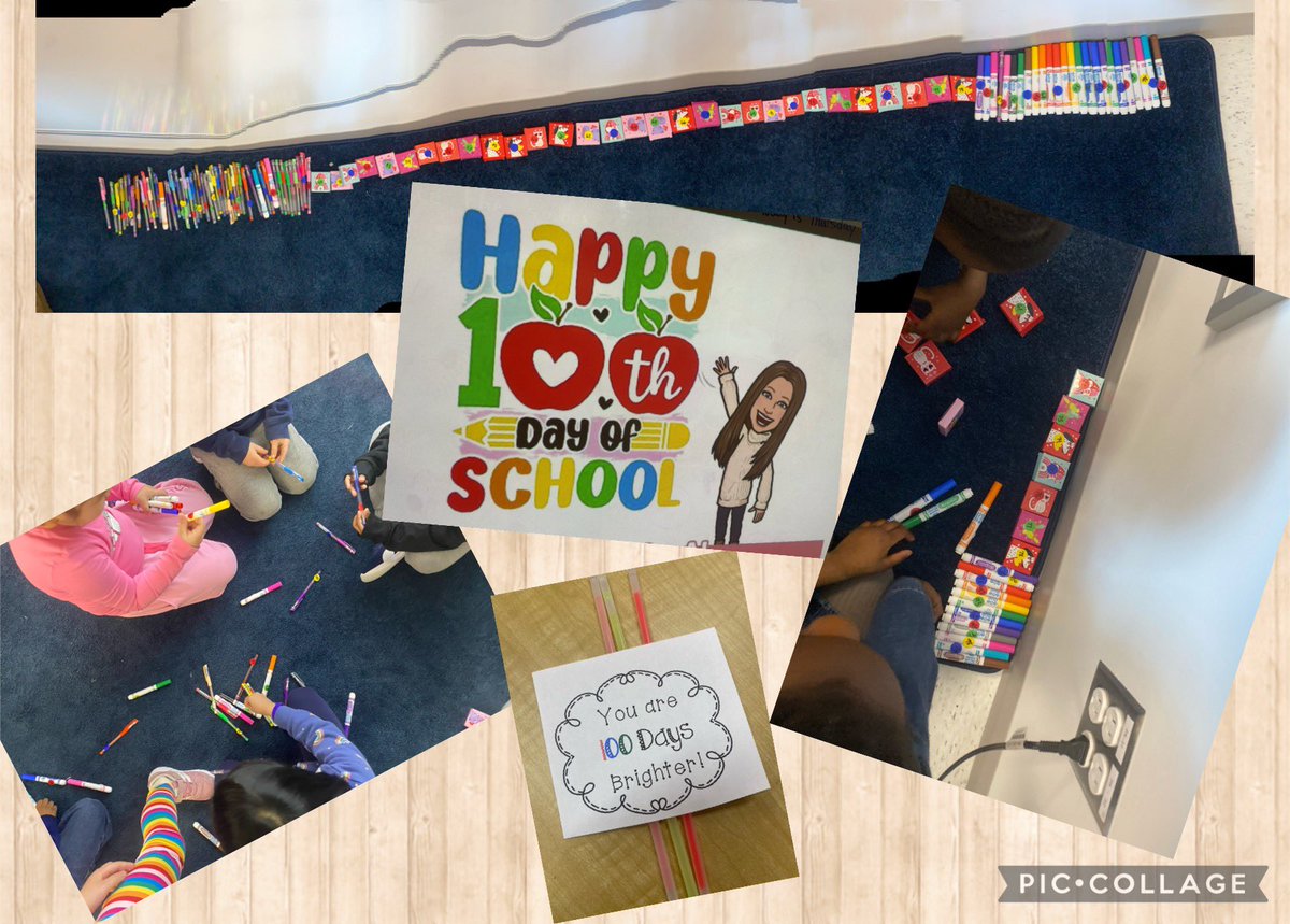 BoisvertOCSB's tweet photo. Happy 100th Day of School! Today students had to find hidden supplies around the classroom that were numbered 1-100, and then had to place them in numerical order. Lots of collaboration and communication needed to complete! @BernadetteOCSB https://t.co/bIwYrBcVAl