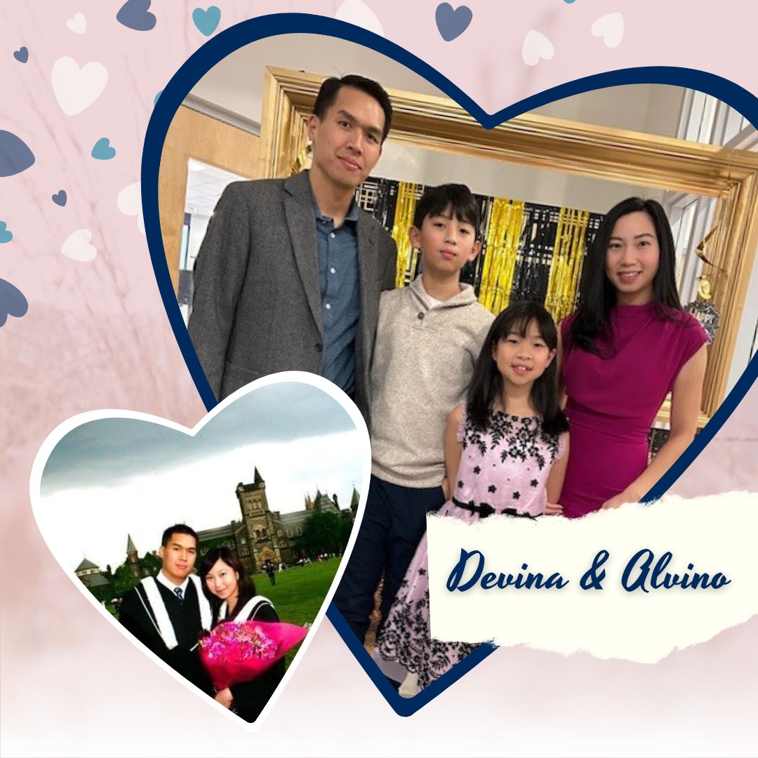 UTM's tweet photo. #UTMLoveStory
Devina & Alvino met in 2004 at the #UTMLibrary. They shared four classes in their first year and enjoyed spending time together at Blind Duck Pub. Since graduating in 2008, they got married in 2010 & now have two children.π
#HappyValentinesDay https://t.co/UZfErpNikt
