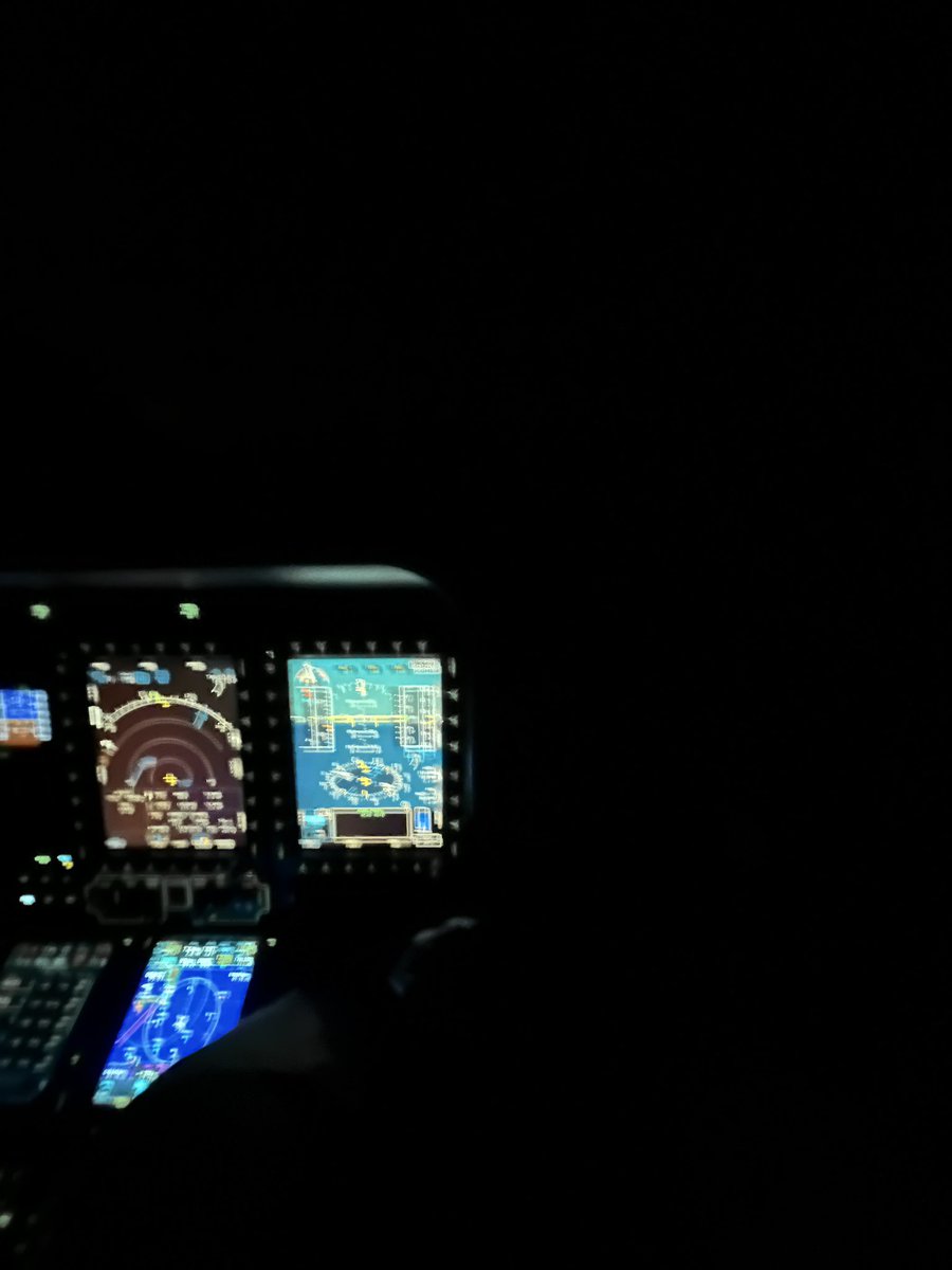 I want my money back! They said the views would be spectacular! lol 🤪Night flying over the Caribbean. #hems #medivac #ems #helicopter #aviation #pilots