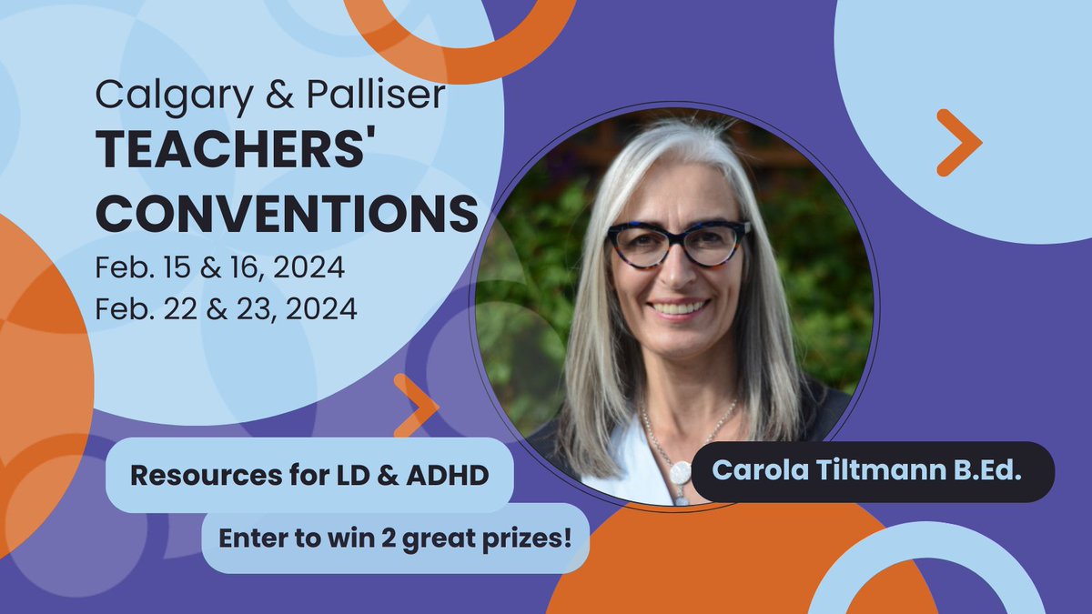 We're coming to both the #Calgary and #Palliser #TeachersConventions!

Pop by for:
*2 great prize draws
*our multi-lingual accessibility tool
*a refresher on #LD &amp; #ADHD
*strategies/resources for your classroom
*and ask questions of a seasoned #teacher!

ldadhdnetwork.ca