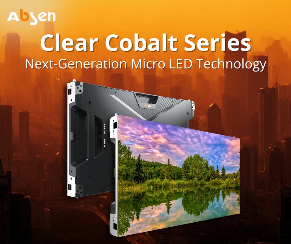 Absen_Inc's tweet image. Experience next-gen #MicroLEDTech with Absen’s Clear Cobalt Series! 💎

With brilliance in every pixel, impeccable color rendering, and unwavering uniformity this #LEDSolution is reliable and visually stunning. Elevate your storytelling to new heights: usabsen.com/products/date_…
