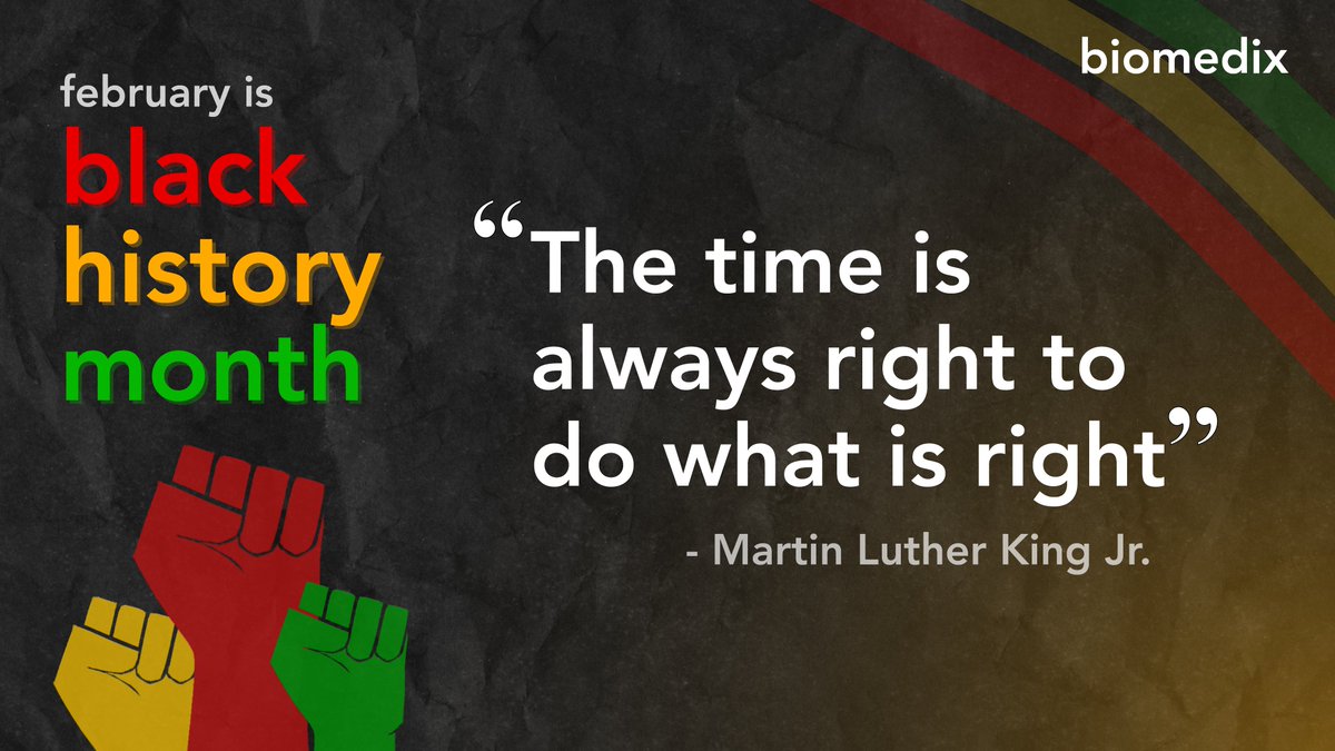 biomedix's tweet photo. “Of all the forms of inequality, injustice in health is the most shocking and inhuman.” - Martin Luther King, Jr. #blackhistorymonth #blackhistory #BlackHistoryMonth2024 https://t.co/Nzn84Een5K