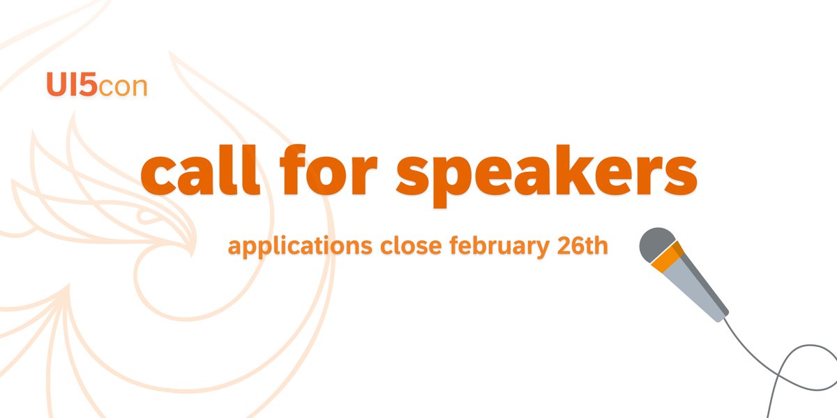 🚀 Launching into the last week of submissions for #UI5con! Don't let your ideas stay grounded. Submit your talk before Feb 26 and let's explore the universe of #UI5 together. 🪩 For more ℹ️, visit: openui5.org/ui5con/germany…