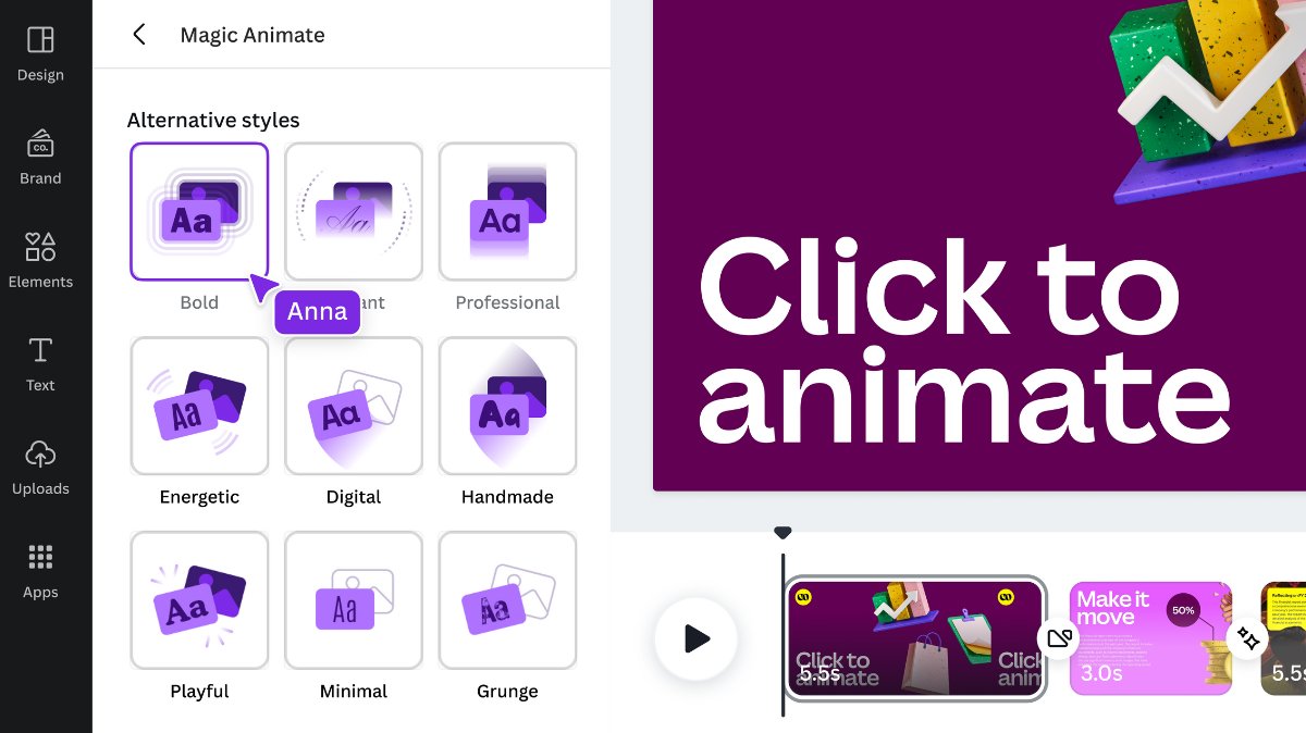 thompkimberly's tweet image. Y&apos;all. Canva continues to be more and more magical! Check out Magic Animate! It will analyze the best animations and take care of it for you for your whole presentation! #MISDDigiLearning