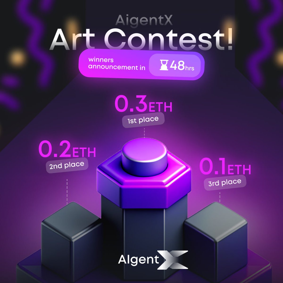 AigentX Art Contest! 🎨

Get your creative gears turning and join our #AigentXArt competition. 

Design an image that encapsulates the essence of AI robots or the technological future.

Here's how to participate:

1️⃣ Create an AI-themed image—think robots, futurism, or AI