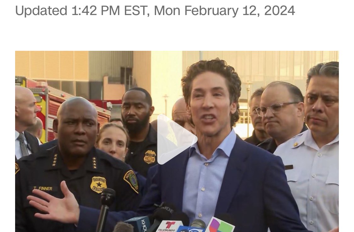 The gunfire unfolded while the church was “in between services” and preparing to go into a Spanish service, Osteen said in Sunday’s news conference. “I can only imagine if it would have happened during the 11 o’clock service,” he said. His statement hurts #Emanuel9