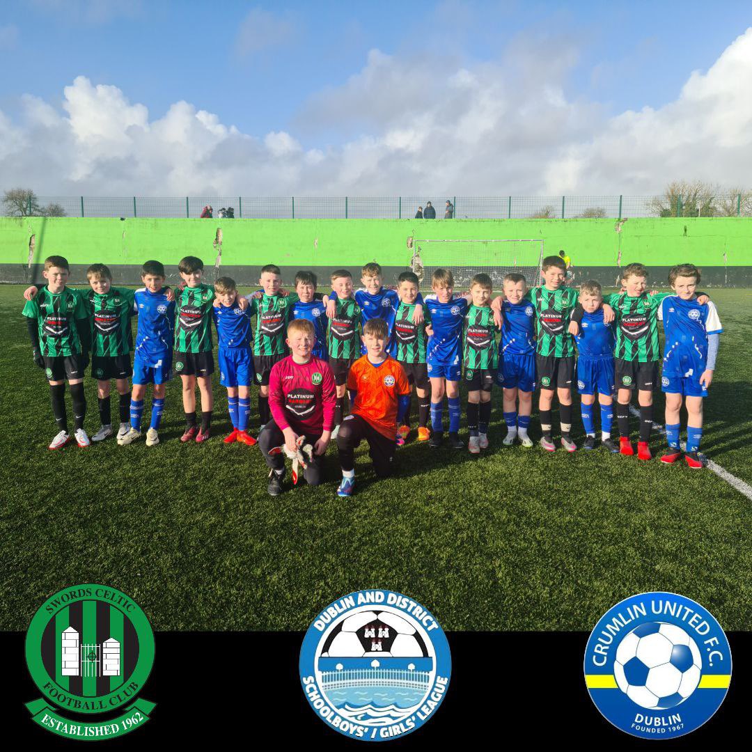 DDSL Sharehub 🤝 @SwordsCeltic_FC ⚽️ DDSL U11A Saturday Swords Celtic -vs- @crumlinunited Fantastic game of football this morning between two very strong sides who went toe to toe all game. A brilliant and competitive game 👍🏻 A huge well done to both teams 👏🏻 🟢⚫⚽🔵⚪